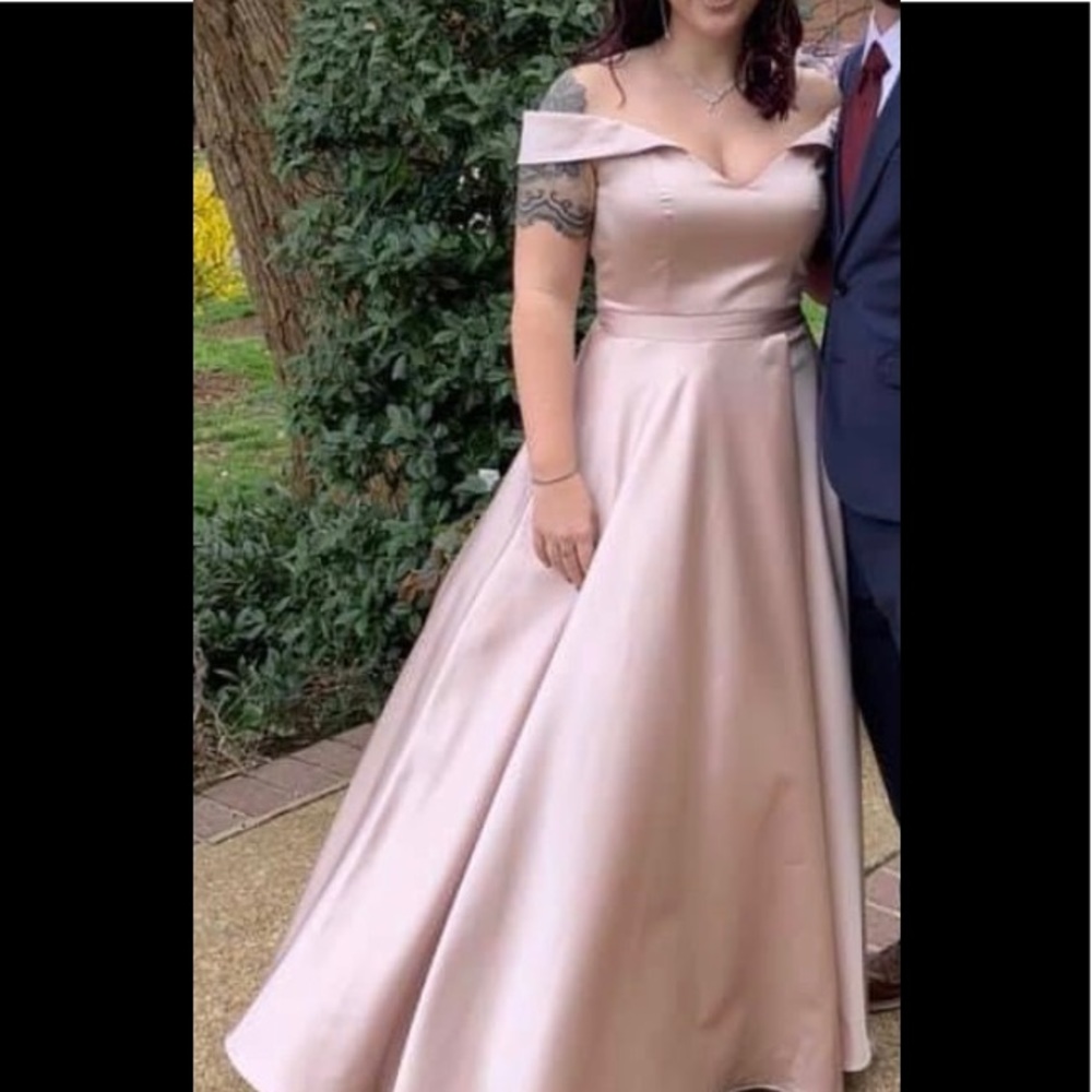 Pink Xscape Ballgown Size 10